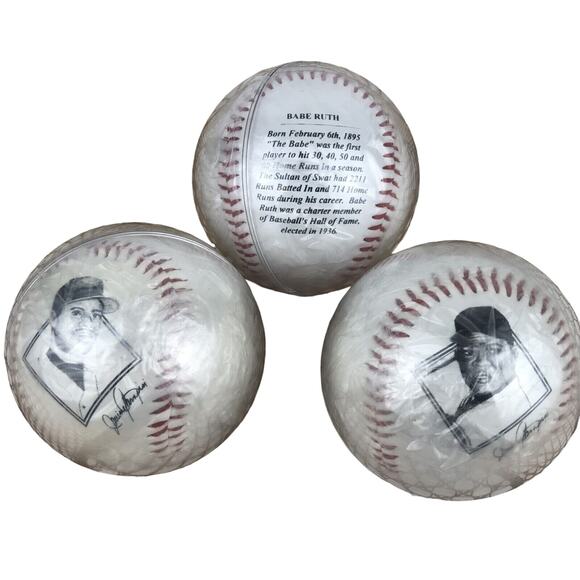 3 Commemorative Edition Baseballs Ken Griffey Jr, Babe Ruth, Willie Mays 1993 - Picture 1 of 8